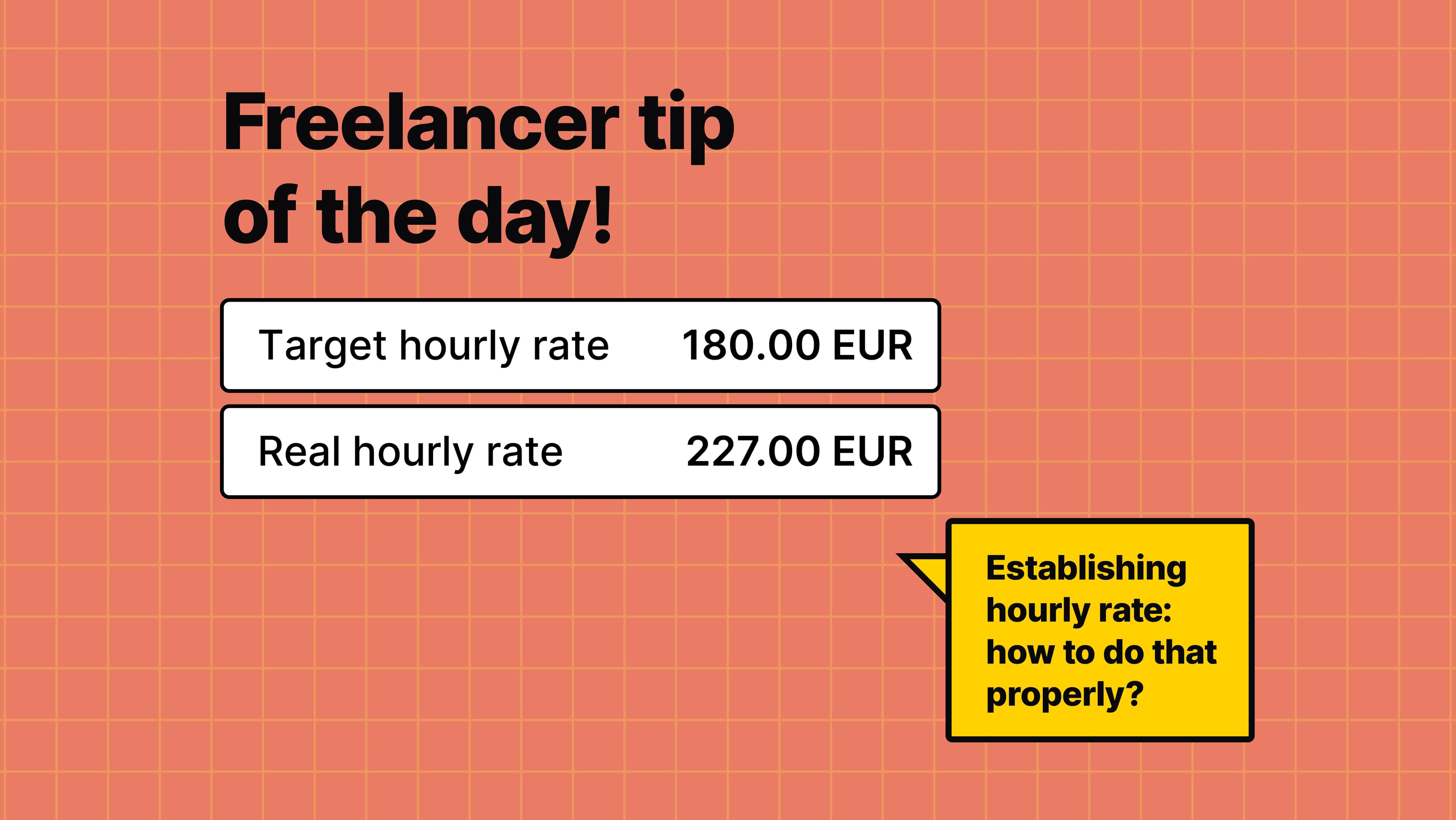 Establishing hourly rate: how to do that properly? Remember about diversification.